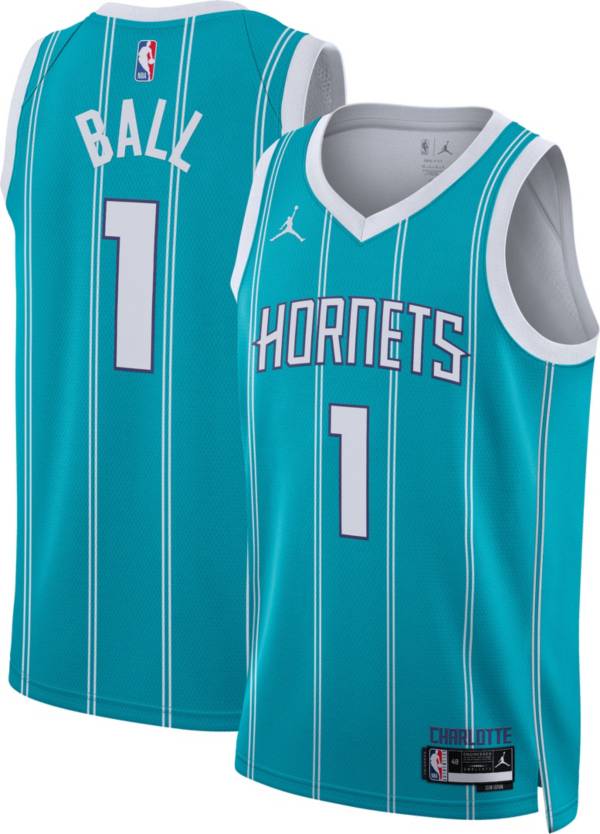 Nike Men's Charlotte Hornets LaMelo Ball #1 Teal Dri-FIT Swingman Jersey product image