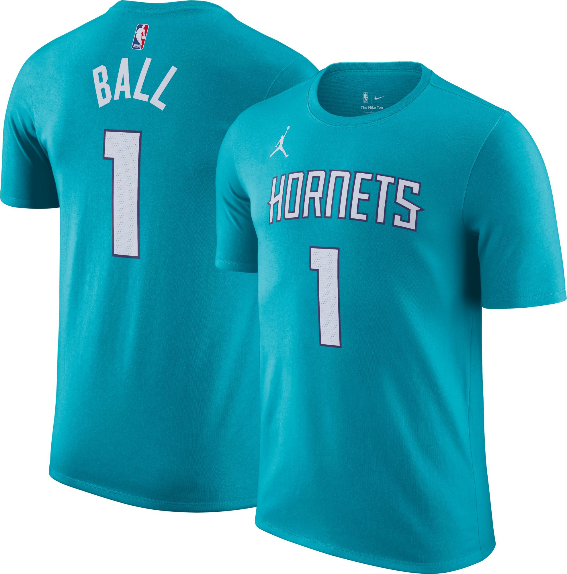Nike Men's Charlotte Hornets LaMelo Ball #1 Teal Icon T-Shirt product image