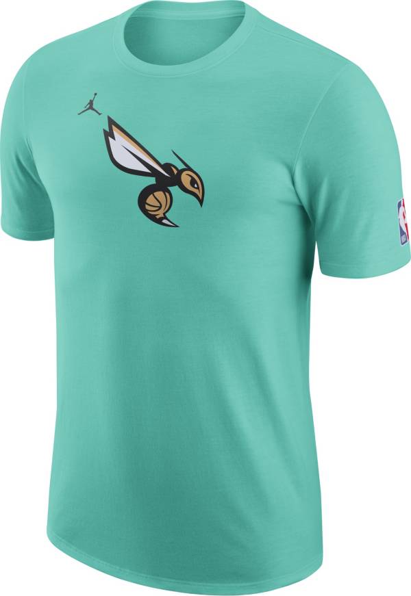 Nike Men's 2022-23 City Edition Charlotte Hornets Green Warm-Up T-Shirt product image