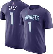 Nike Youth Charlotte Hornets LaMelo Ball #1 Purple T-Shirt