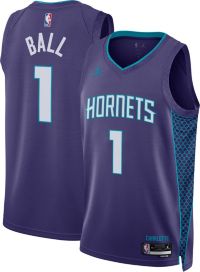 Nike Youth Charlotte Hornets LaMelo Ball #1 Purple T-Shirt