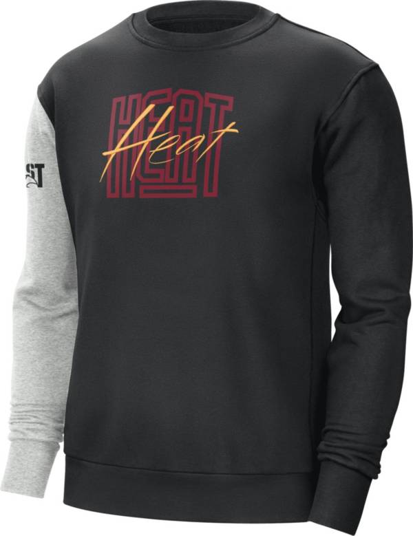 Nike Men's Miami Heat Black Courtside Fleece Sweatshirt product image