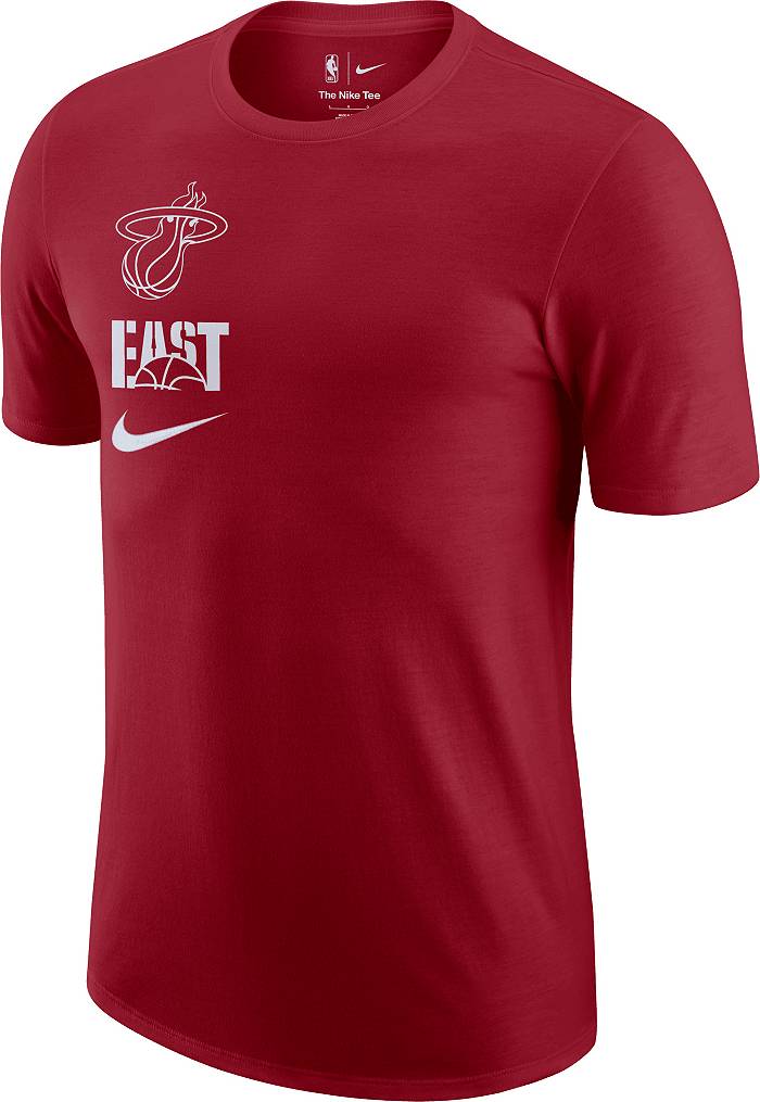 Men's Miami Heat Nike Red Practice Long Sleeve Performance T-Shirt