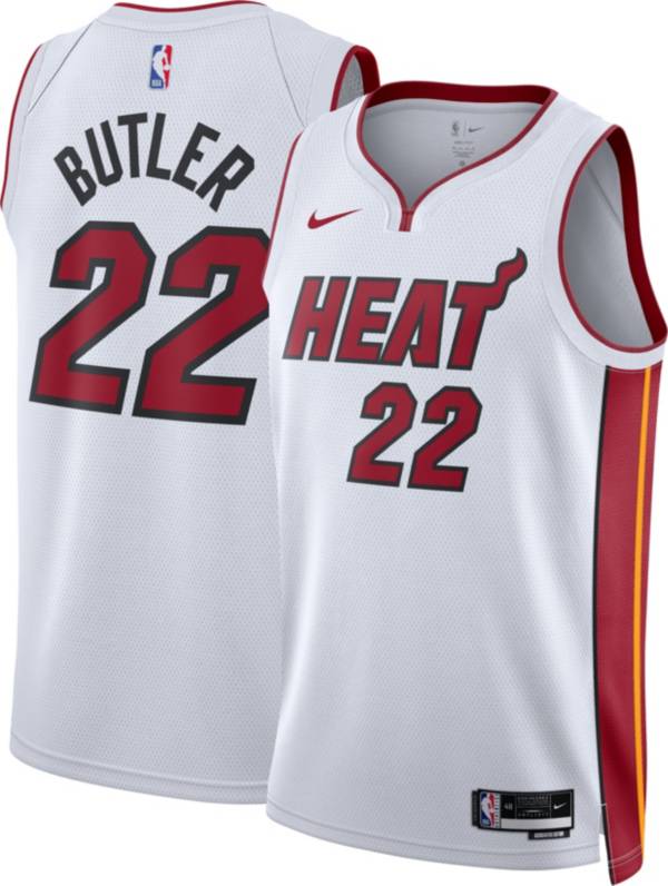 Nike Men's Miami Heat Jimmy Butler #22 White Dri-FIT Swingman Jersey product image