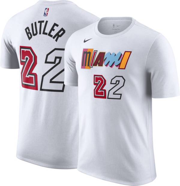 Nike Men's 2022-23 City Edition Miami Heat Jimmy Butler #22 White Cotton T-Shirt product image