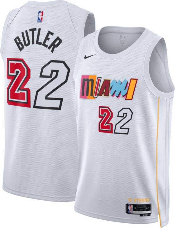 Miami Heat Nike Name & Number Association T-Shirt - Jimmy Butler - Mens