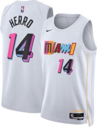 Tyler Herro Heat 14 2022 Playoffs Jersey Black Golden Diamond Edition - Bluefink