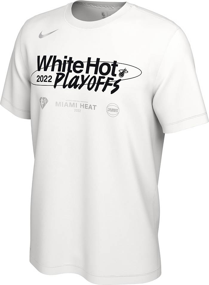 Men's Miami Heat Nike White 2021/22 City Edition Courtside Heavyweight  Moments Story T-Shirt