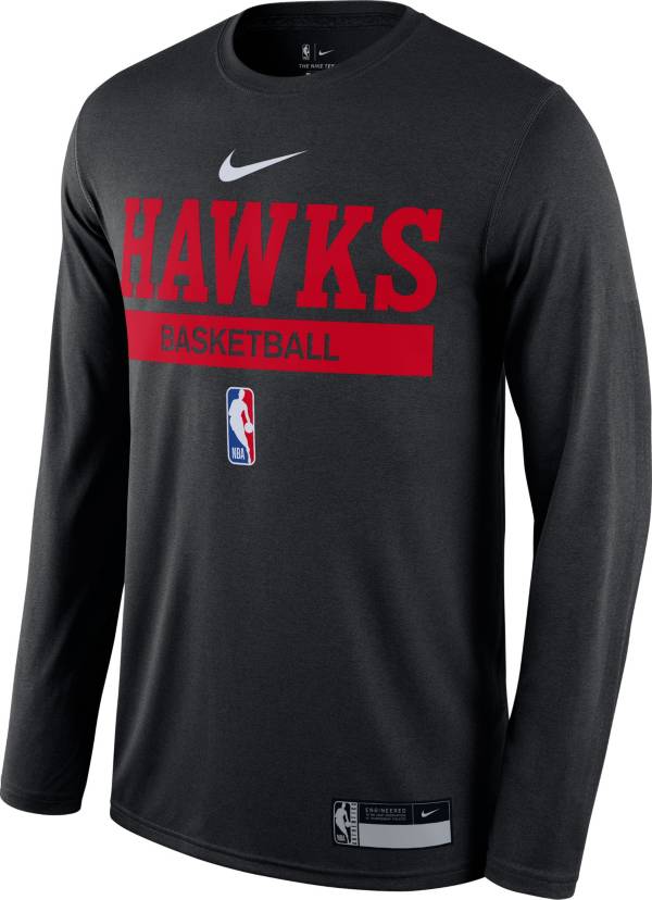 Nike Men's Atlanta Hawks Black Dri-Fit Practice Long Sleeve T-Shirt |  Dick's Sporting Goods