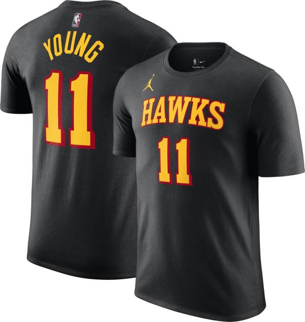 Nike Men's Atlanta Hawks Trae Young #11 Black T-Shirt | Dick's