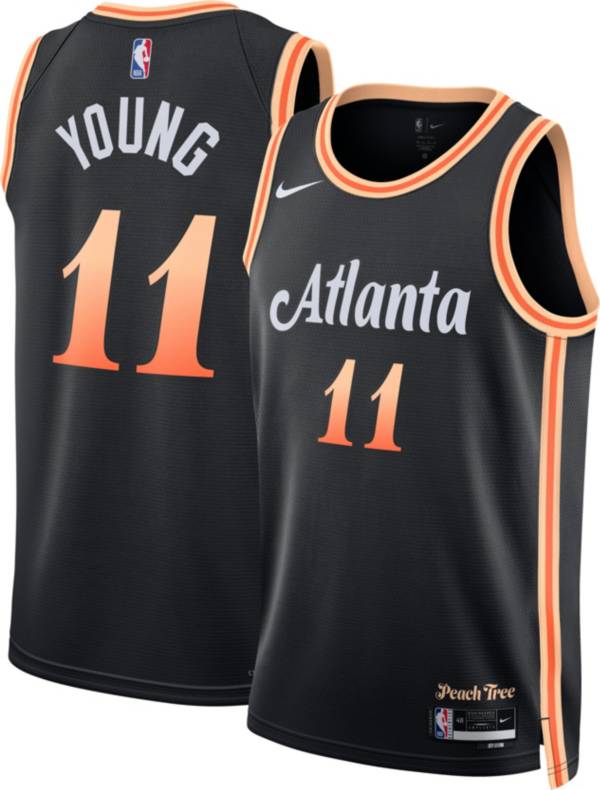 Nike Men's 2022-23 City Edition Atlanta Hawks Trae Young #11 Black