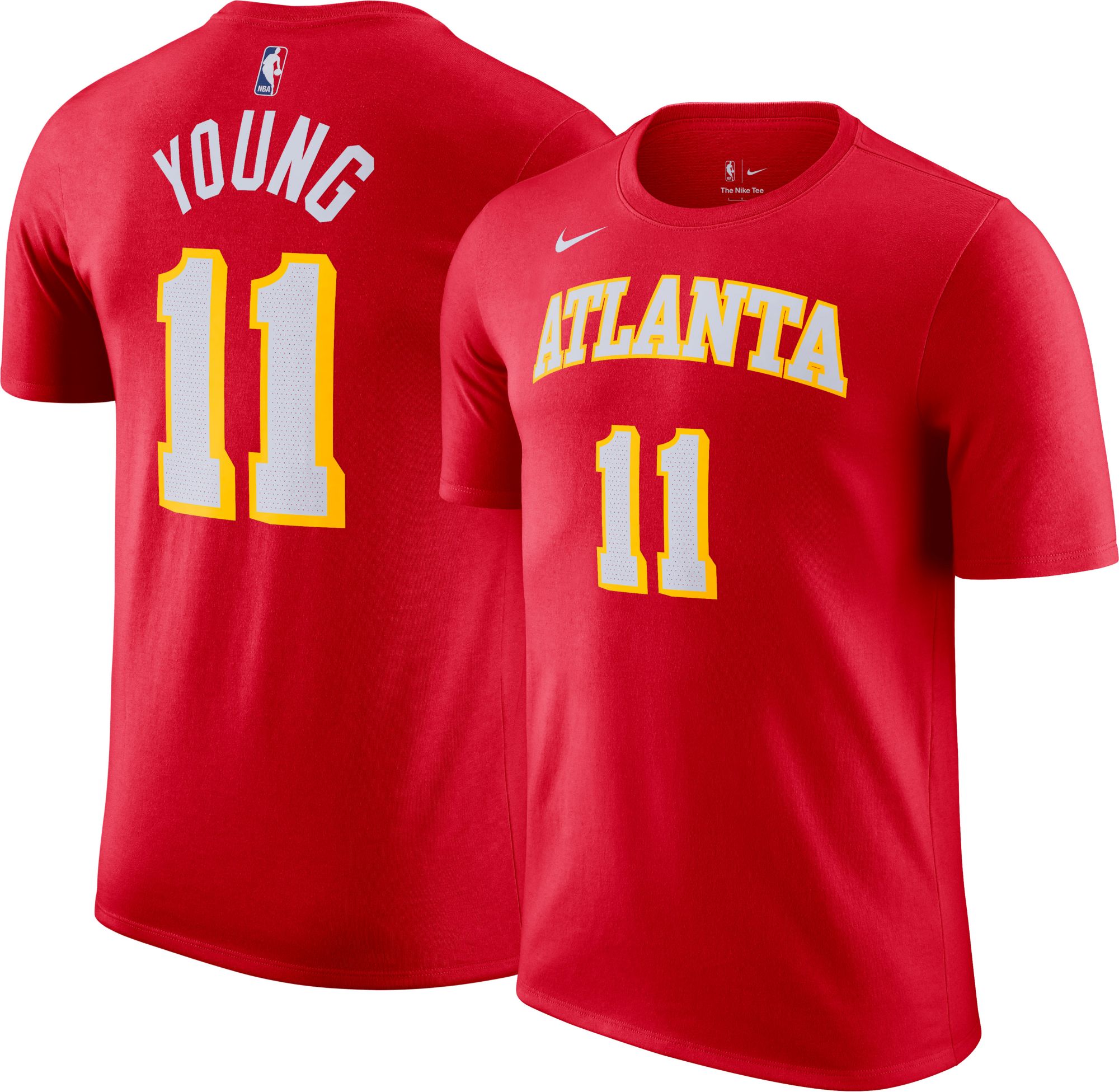 Nike Men's Atlanta Hawks Trae Young #11 Red T-Shirt product image