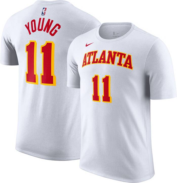 Nike NBA ATL Atlanta Hawks Peachtree #11 Trae Young Shirt Mens L