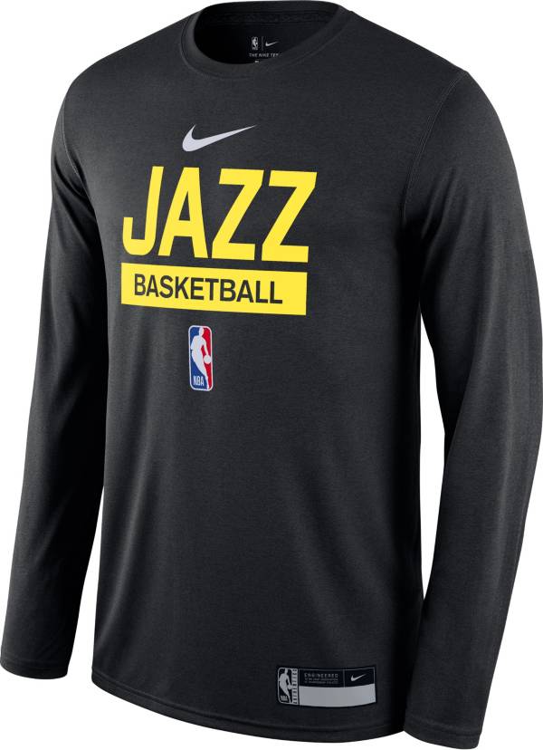 Nike Men's Utah Jazz Black Dri-Fit Practice Long Sleeve T-Shirt product image
