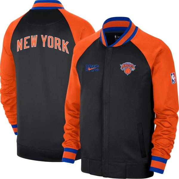 Nike Men's 2022-23 City Edition New York Knicks Black Showtime Full Zip Sweatshirt product image