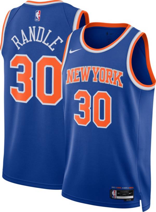 Nike Youth New York Knicks Julius Randle #30 White Swingman Jersey, Boys', Medium