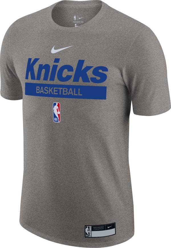 Nike Men's New York Knicks Grey Dri-Fit Practice T-Shirt product image