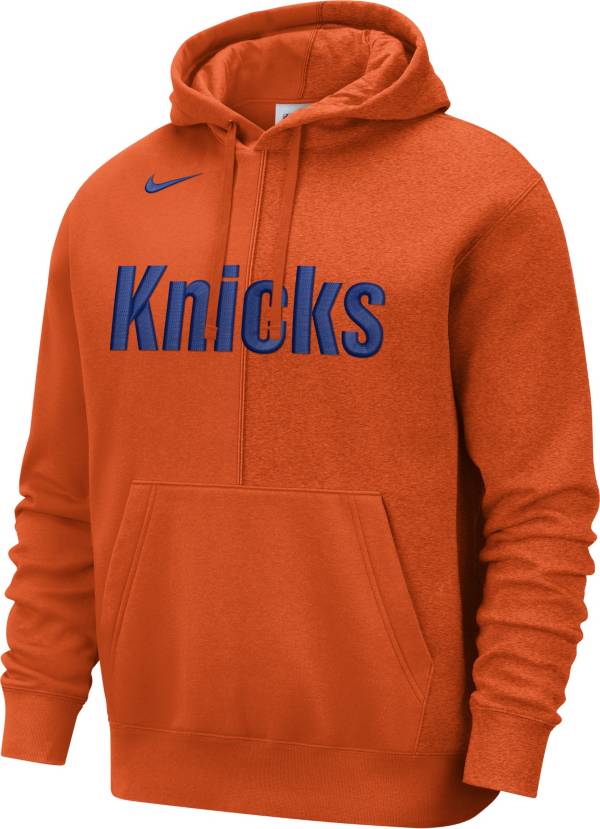 Nike Men's New York Knicks Orange Courtside Fleece Hoodie product image