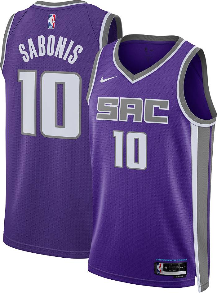 Youth Fanatics Branded Domantas Sabonis Purple Sacramento Kings 2021/22  Fast Break Replica Jersey - Icon Edition