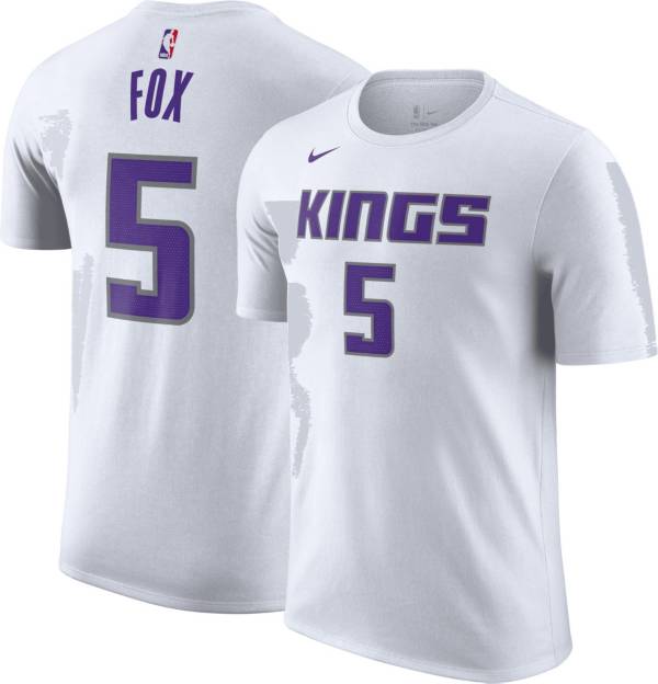 Youth Nike De'Aaron Fox Purple Sacramento Kings Swingman Jersey