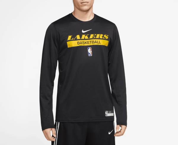 Nike Men's Los Lakers Black Dri-Fit Practice Sleeve | Dick's Sporting
