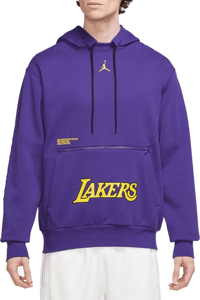 Nike Men's Purple Los Angeles Lakers City Edition Club Performance Pullover  Hoodie