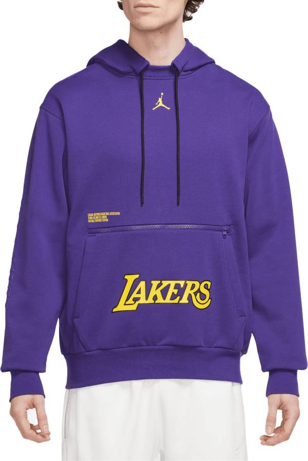 Nike Men's Los Angeles Lakers Purple Fleece Courtside Statement Hoodie