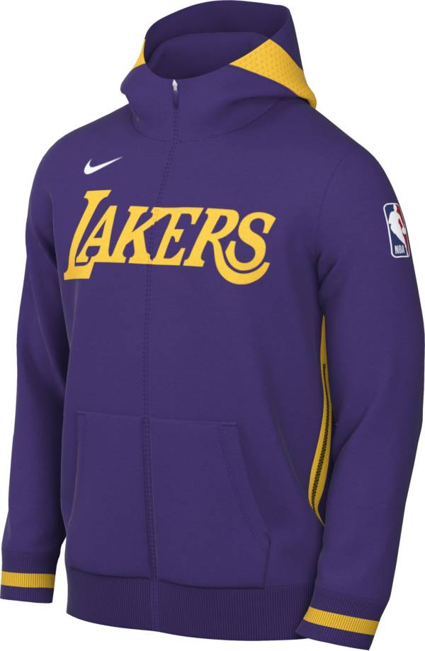 Nike Men's Los Angeles Lakers Purple Dri-Fit Full-Zip Showtime Hoodie product image