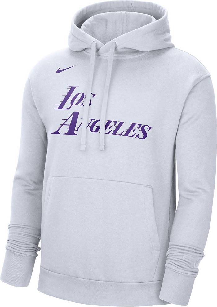 Nike Men's 2022-23 City Edition Los Angeles Lakers White Essential Pullover  Hoodie