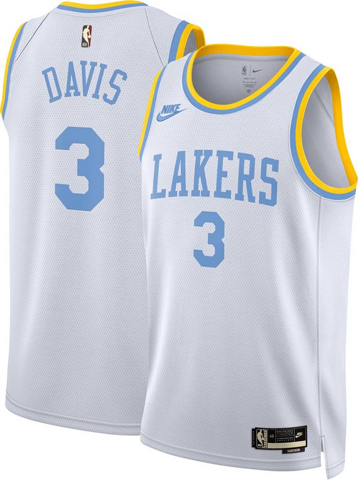 Nike Men's 2022-23 City Edition Los Angeles Lakers Anthony Davis #3 White  Dri-FIT Swingman Jersey