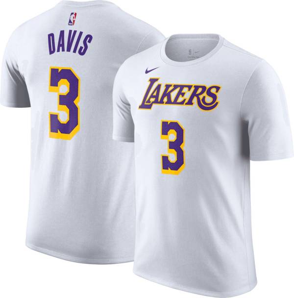 Nike Men's Los Angeles Lakers Anthony Davis #3 White T-Shirt Dick's Sporting Goods