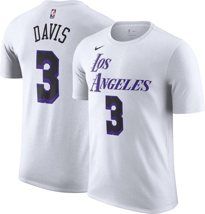 Nike Youth Los Angeles Lakers Anthony Davis #3 Purple Dri-FIT Swingman  Jersey
