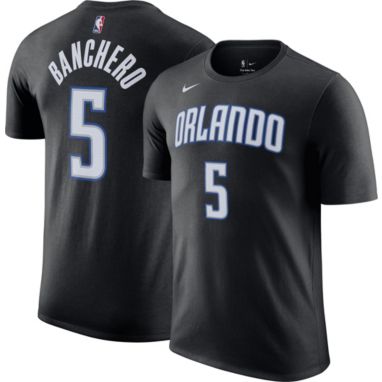 sorry, Nike Men's Orlando Magic Paolo Banchero #5 Black T-Shirt is currently out of stock