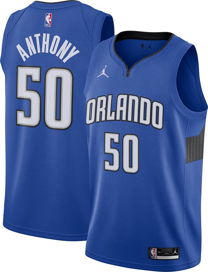 Nike Men's Orlando Magic Cole Anthony #50 Royal Dri-Fit Swingman Jersey, Large, Blue