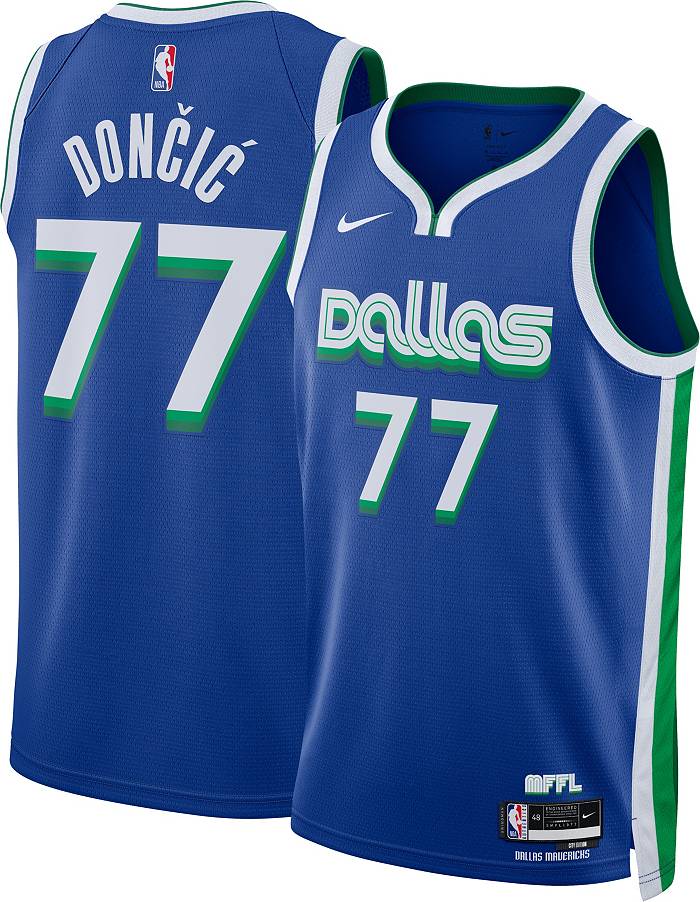Luka Doncic Dallas Mavericks Blue NBA #77 Jersey Size Medium (New with  Tags!)
