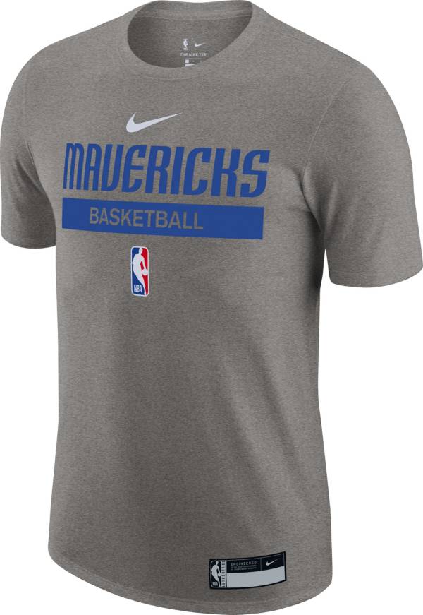 Nike Men's Dallas Mavericks Grey Dri-Fit Practice T-Shirt product image