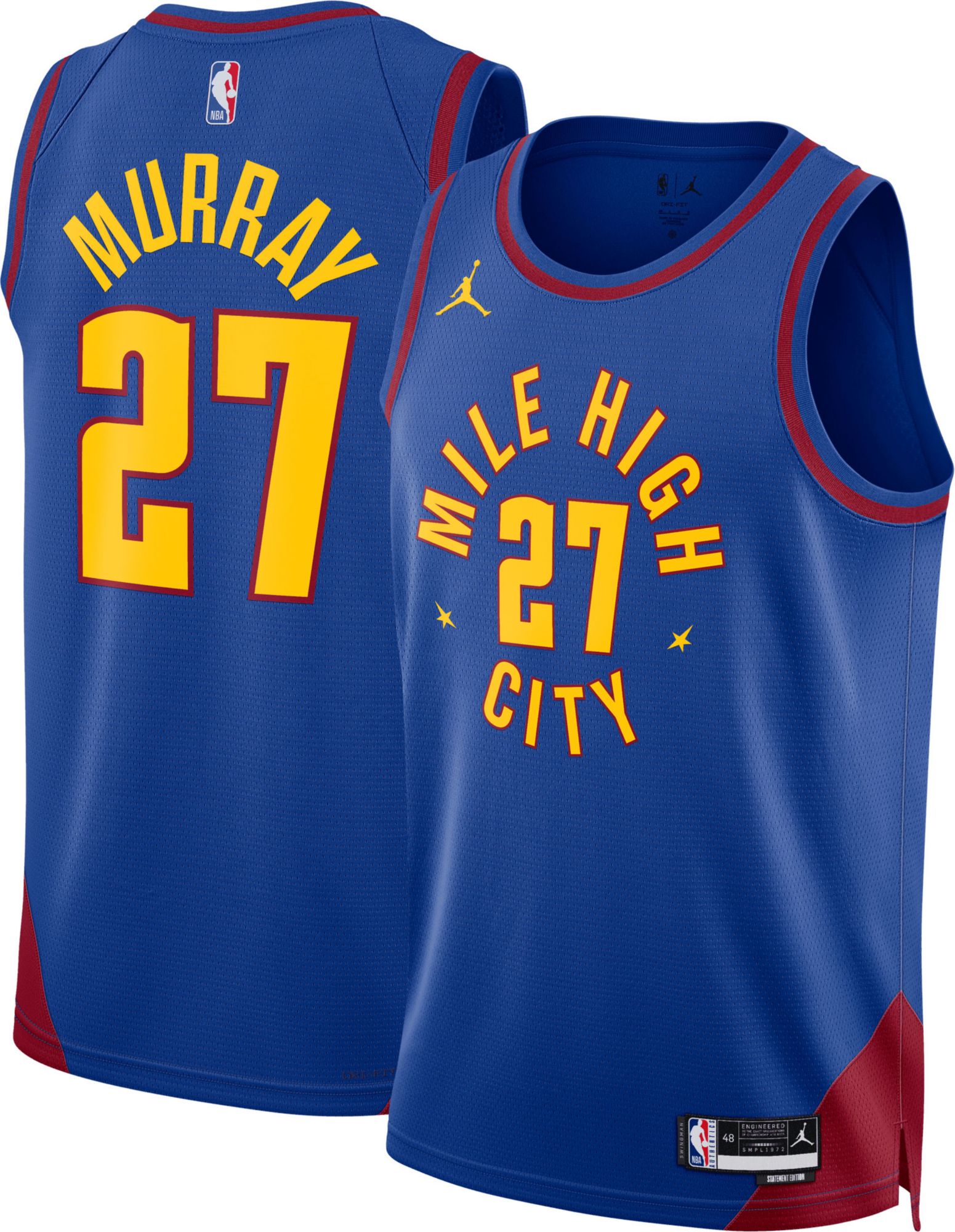Jordan Adult Denver Nuggets Jamal Murray #27 Swingman Statement Jersey product image