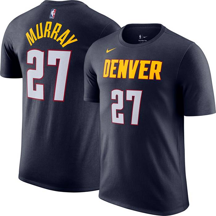 Nike Men's Denver Nuggets Jamal Murray #27 Navy Dri-Fit Swingman Jersey, Medium, Blue