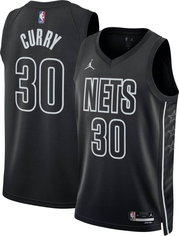 Nike Men's Brooklyn Nets Seth Curry #30 Black Dri-FIT Swingman