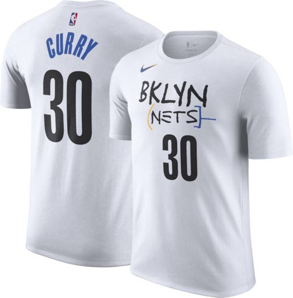 Nike Men's 2022-23 City Edition Brooklyn Nets Seth Curry #30 White Cotton T-Shirt product image