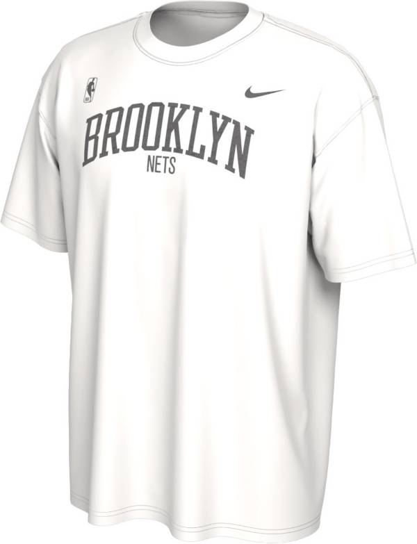 Nike Men's Brooklyn Nets White Courtside Max 90 T-Shirt | Dick's