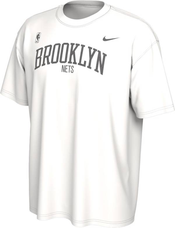 Nike Men's Brooklyn Nets White Courtside Max 90 T-Shirt product image