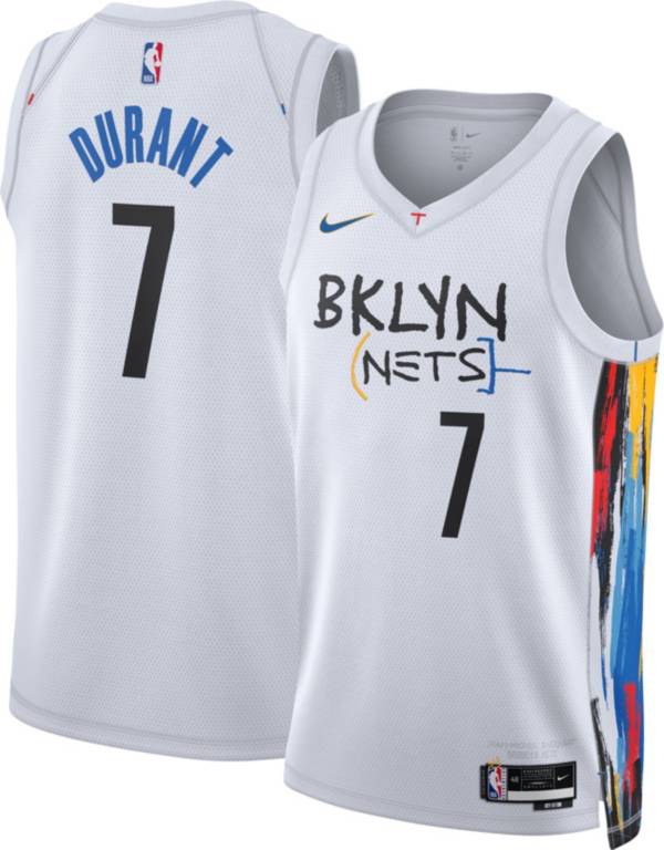 Nike Men's 2022-23 City Edition Brooklyn Nets Kevin Durant #7 White Dri-FIT Swingman Jersey product image