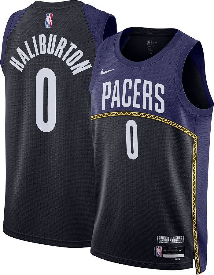 Nike Men's 2022-23 City Edition Indiana Pacers Navy Warm-Up T