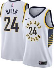 Nike Youth Indiana Pacers Buddy Hield #24 Yellow Swingman Jersey