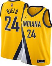 Nike Men's 2021-22 City Edition Indiana Pacers Buddy Hield #24 Navy Dri-FIT  Swingman Jersey