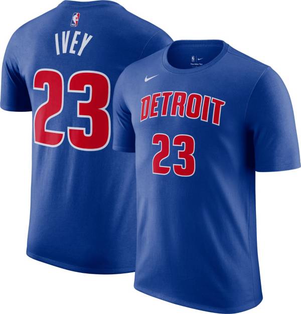 Nike Men's Detroit Pistons Jaden Ivey 23 Blue TShirt Dick's Sporting Goods