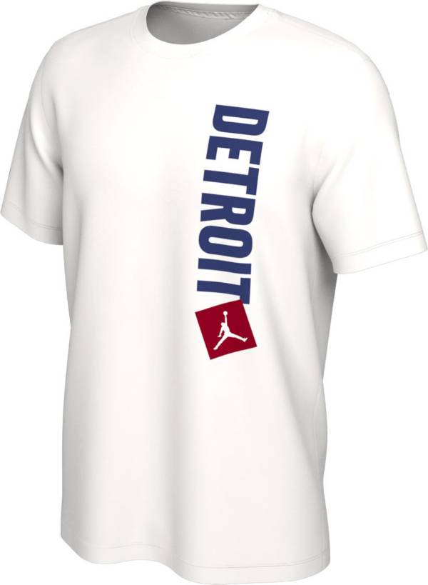 Jordan Men's Detroit Pistons White Essential Statement T-Shirt product image