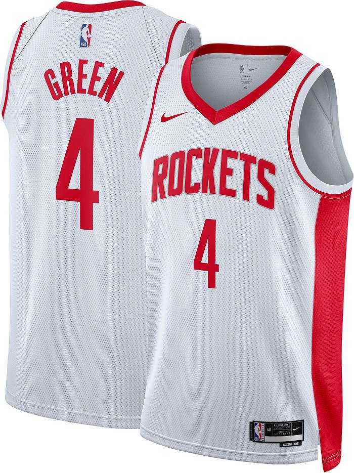 Nike Men's Houston Rockets Jalen Green #4 White Dri-FIT Swingman Jersey