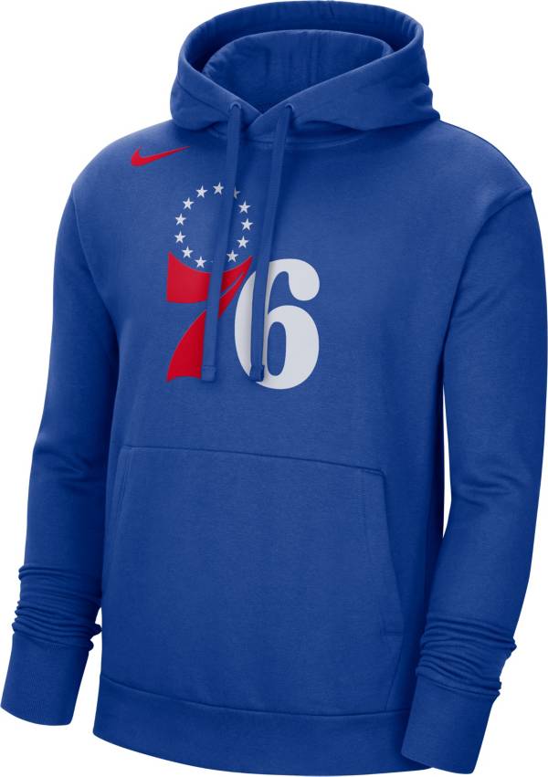 Nike Men's Philadelphia 76ers Blue Fleece Pullover Hoodie product image